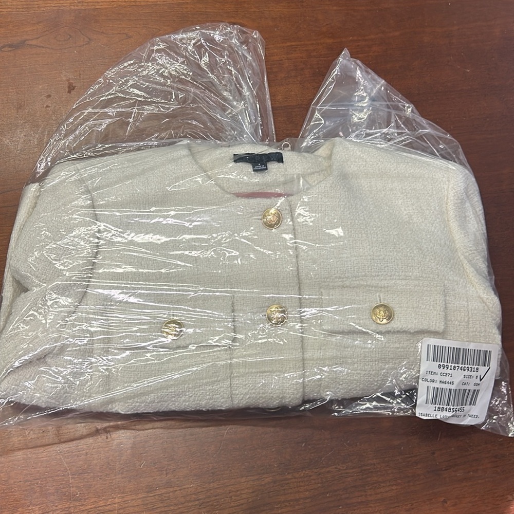J Crew Isabelle lady jacket in tweed CC271 - Picture 5 of 5